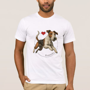 Vintage Wire Fox Terrier Portrait T-Shirt