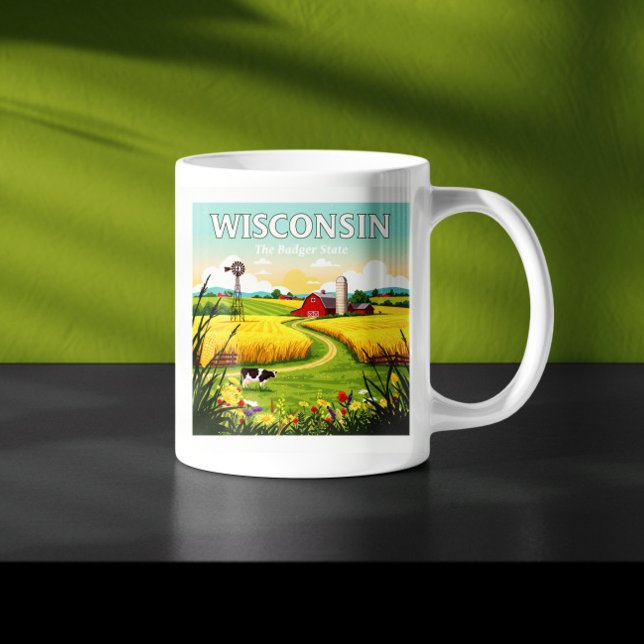 Vintage Wisconsin Coffee Mug (Creator Uploaded)