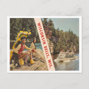 Vintage Wisconsin Dells Wisconsin Postcard