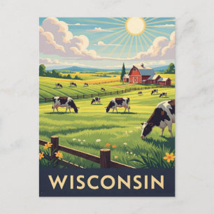 Vintage Wisconsin travel Postcard