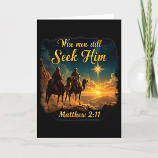 Vintage Wise Men Still Seek Him Jesus 3 Kings Chri Card