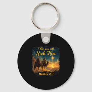 Vintage Wise Men Still Seek Him Jesus 3 Kings Chri Key Ring