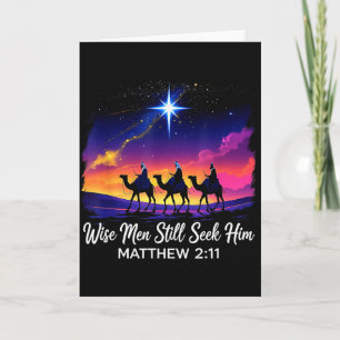 Vintage Wise Men Still Seek Him Jesus Faith 3 King Card