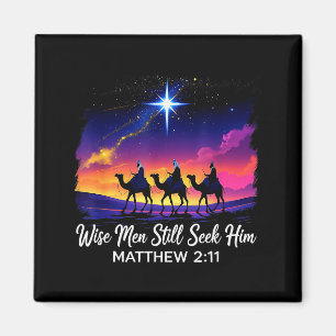 Vintage Wise Men Still Seek Him Jesus Faith 3 King Magnet