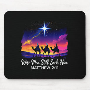 Vintage Wise Men Still Seek Him Jesus Faith 3 King Mouse Mat