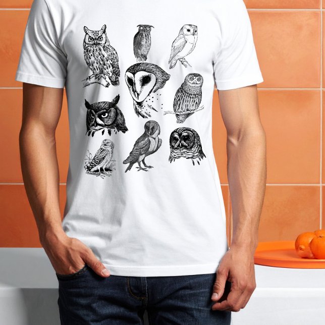 Vintage Wise Owls Doodle Collection  T-Shirt (Creator Uploaded)