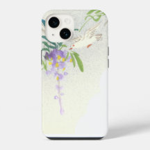 Vintage Wisteria Bird Asian Style