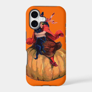 Vintage Witch and Black Cat iPhone Case