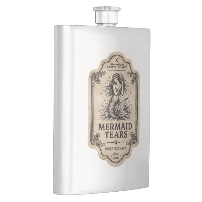 Vintage Witch Apothecary Potion Hip Flask (Right)