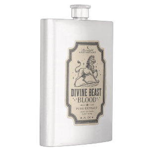 Vintage Witch Apothecary Potion Hip Flask