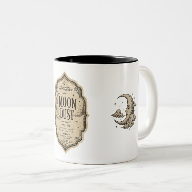 Vintage Witch Apothecary Potion Label Coffee Mug (Front Right)