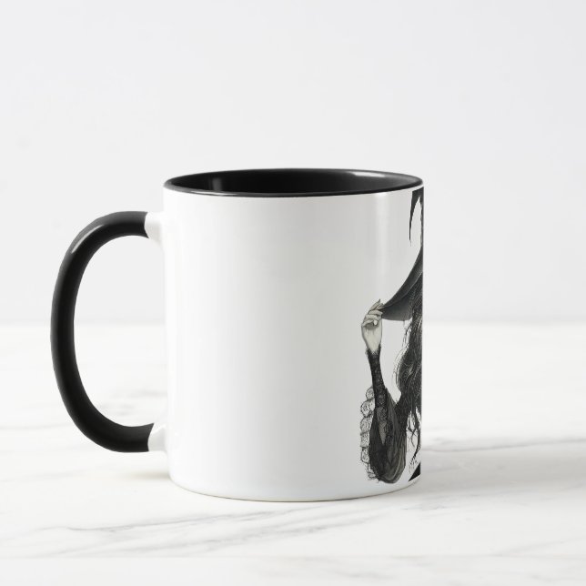 Vintage Witch Graphic Mug (Left)