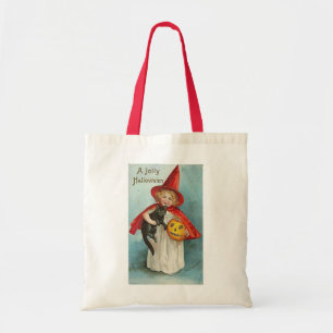 Vintage Witch Halloween Designs Tote Bag