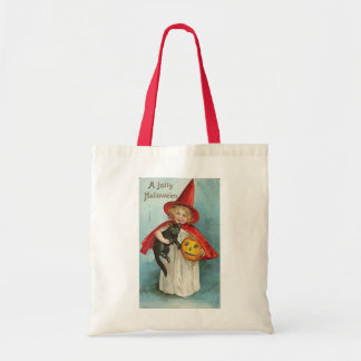 Vintage Witch Halloween Designs Tote Bag