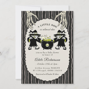 Vintage Witch Halloween Invitation