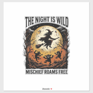 Vintage Witch Halloween Moonlit Mischief Graphic_1