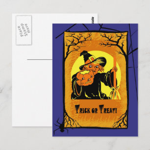 Vintage Witch Halloween Postcards