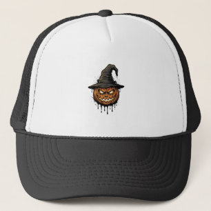 Vintage Witch Hat Pumpkin Halloween Graphic_1