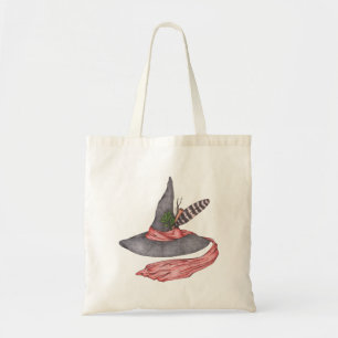 Vintage Witch Hat Tote Bag