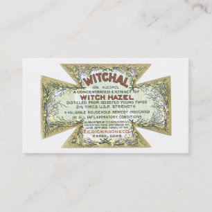Vintage Witch Hazel Business Card