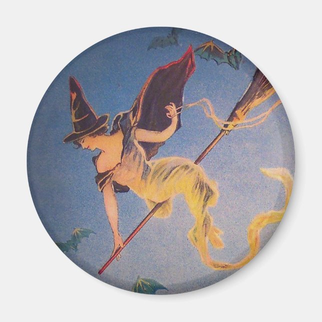 Vintage Witch Magnet (Front)