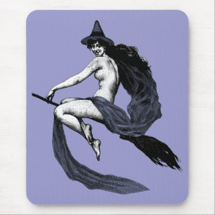 Vintage Witch Mouse Mat