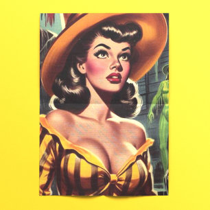 Vintage Witch Pin-up Tissue Paper