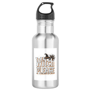 Vintage Witch Please Halloween Vector Design_1 532 Ml Water Bottle