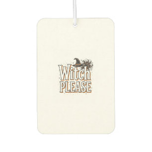 Vintage Witch Please Halloween Vector Design_1 Car Air Freshener