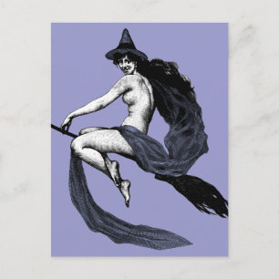 Vintage Witch Postcard