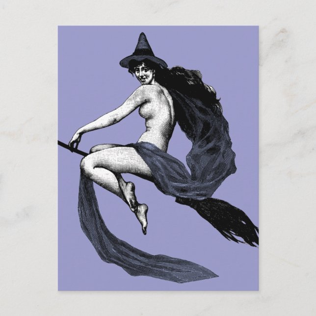 Vintage Witch Postcard (Front)