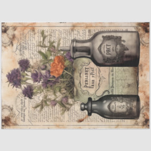 Vintage Witch Potion Design Series 12 Tissue Paper
