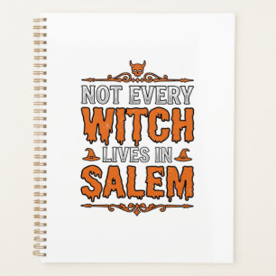 Vintage Witch Salem Halloween Typography Design_1 Planner