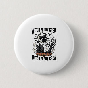 Vintage Witch Shirt Halloween Coven Night Graphic_ 6 Cm Round Badge