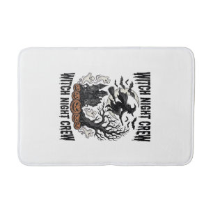 Vintage Witch Shirt Halloween Coven Night Graphic_ Bath Mat