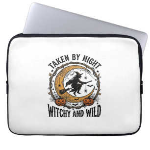 Vintage Witch Shirt Taken Witch Halloween Design_1 Laptop Sleeve