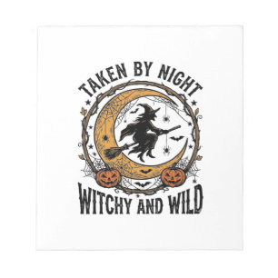 Vintage Witch Shirt Taken Witch Halloween Design_1 Notepad
