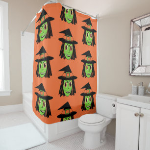 Vintage Witch Shower Curtain
