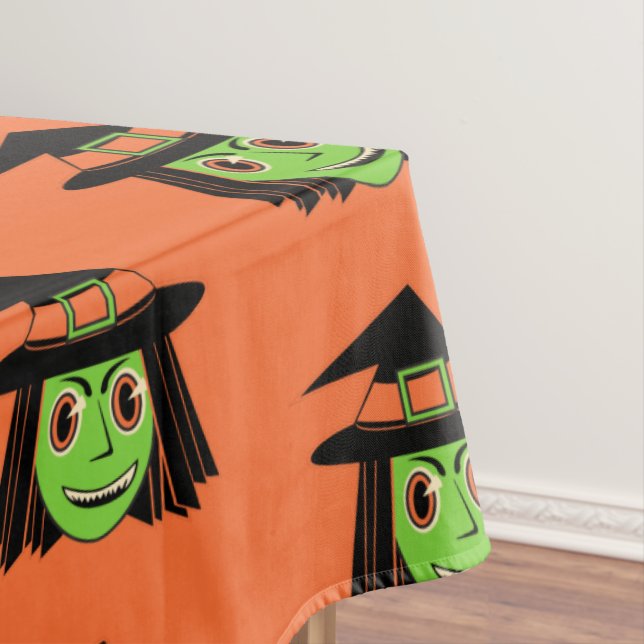 Vintage Witch Tablecloth (In Situ)