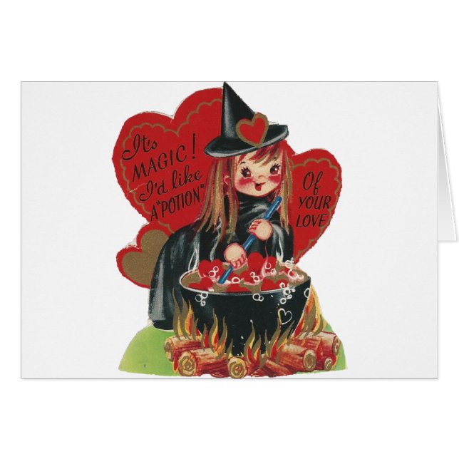 Vintage "Witch" Valentine (Front Horizontal)