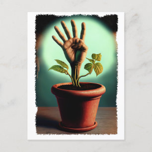 vintage witchcraft genetic engineering  postcard