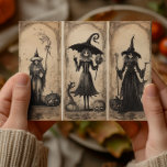 Vintage Witches Old Halloween Decoupage  Postcard<br><div class="desc">This design may be personalised by choosing the Edit Design option. You may also transfer onto other items. Contact me at colorflowcreations@gmail.com or use the chat option at the top of the page if you wish to have this design on another product or need assistance with this design. See more...</div>