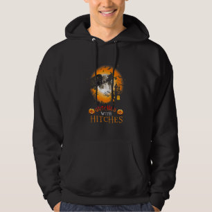 Vintage Witches With Hitches Halloween Camping Hoodie