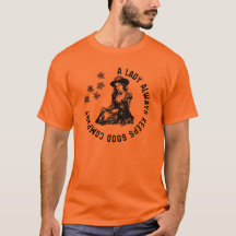 Vintage Witchy Lady and Dog Illustration