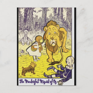 Vintage Wizard of Oz 1st Edition Print Postcard