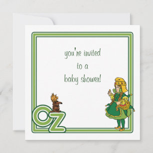 Vintage Wizard of Oz Baby Shower Invitation