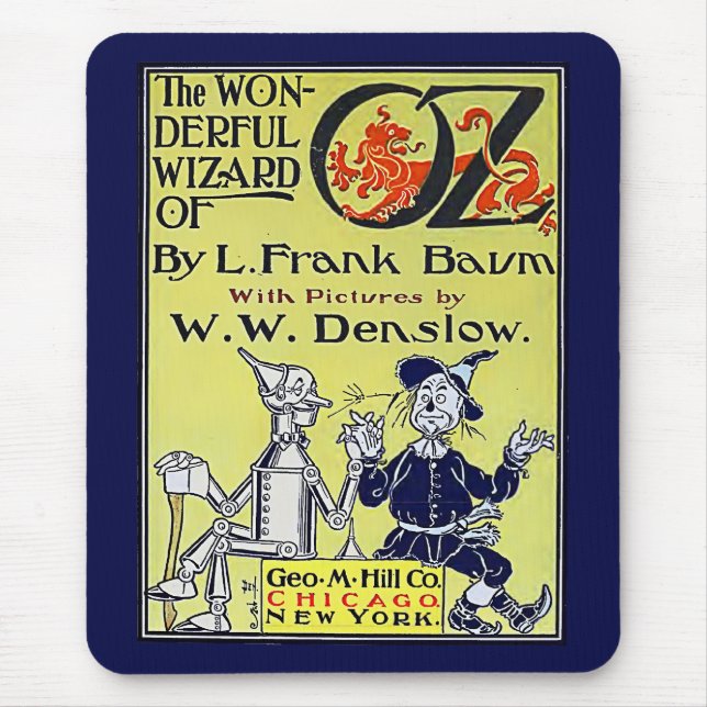 Vintage Wizard of Oz Book Cover Mouse Mat (Front)