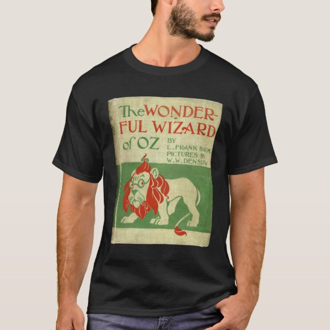 Vintage Wizard Of Oz Book Cover T-Shirt (Front)