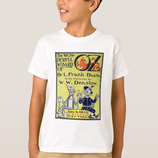 Image of Vintage Wizard of Oz Book Cover T-shirt