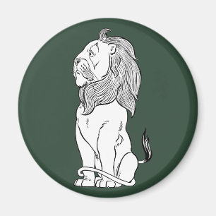 Vintage Wizard of Oz, Brave Cowardly Lion Magnet